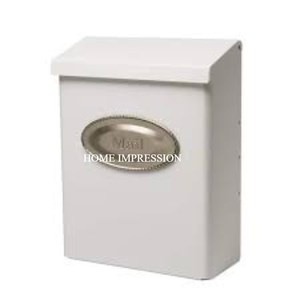 Buzón de Navidad estilo granja para jardín de Papá Noel decoración de césped al aire libre Buzón de Metal buzón de correos galvanizado artesanía hecha a mano - Product Image 5