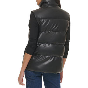 Tallas personalizadas para mujer al por mayor, chaleco acolchado liso a la moda, chaleco acolchado con logotipo personalizado impreso para mujer - Product Image 2