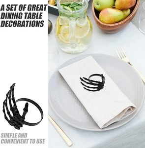 แหวนผ้าเช็ดปากต้นปาล์มผีฮาโลวีนตกแต่งโต๊ะโลหะสำหรับงานปาร์ตี้ฮาโลวีนและฟังก์ชั่นอื่นๆ - Product Image 5