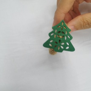 Handcrafted Green Tree Jute Napkin Ring For Stylish <b>Kids</b> Party Dining Table Setup And Playful Table Decor Wholesale From India - Product Image 3