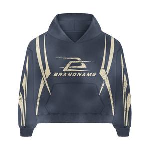 Survêtements chauds d'hiver pour hommes Coquille souple confortable Poids lourd éponge française Acide lavé sérigraphié Options de taille Plus - Product Image 5