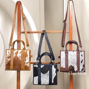 กระเป๋าถือสตรีกระเป๋าสะพายไหล่หนังวัวแท้สำหรับผู้หญิง, กระเป๋าช้อปปิ้งแบบด้านเดียวหรูหราดีไซน์เนอร์ขนาดใหญ่ - Product Image 1