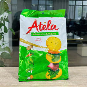 HALAL Atela 228g Craquelins de légumes croustillants Emballage de sachets faibles en gras Goût salé et sucré Biscuits FMCG Savoureux et bon marché Bon prix - Product Image 1