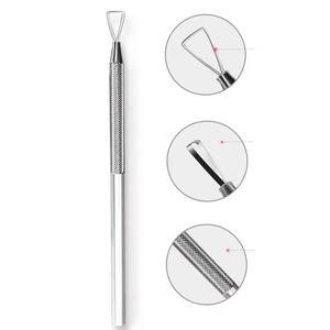 Removedor de Esmalte de Uñas de Acero Inoxidable, Herramienta de Arte de Uñas, Palo Triangular para Empujar y Remover Gel UV, para Manicura y Pedicura - Product Image 5