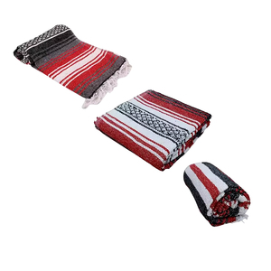 ผ้าห่ม Falsa ลายเชอร์รี่อ่อนนุ่มสไตล์เม็กซิกันผ้าทอสำหรับเล่นโยคะและปิกนิก - Product Image 1