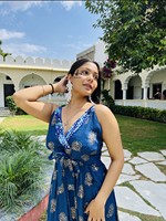 Nuevo Diseño 2026 Vestidos Largos Florales Vintage, Vestido Ligero Estilo Bohemio Gitano Hippie para Mujer, Atuendo Indio de una Pieza