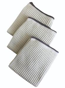 100% torchons à vaisselle tricotés en coton biologique ensemble d'essuie-mains jetables doux élégant pour un nettoyage de cuisine durable Style uni - Product Image 5