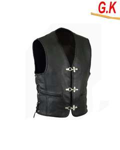 Chaleco de cuero para motociclistas / chaleco de cuero original / ropa de carreras para hombre - Product Image 6