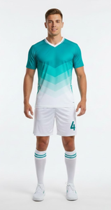 Lightweight Unisex Short Sleeve <b>Tracksuits</b> Sets Breathable Quick Dry Printed Design Outdoor Training Sportswear 100% <b>Polyester</b> - Product Image 6