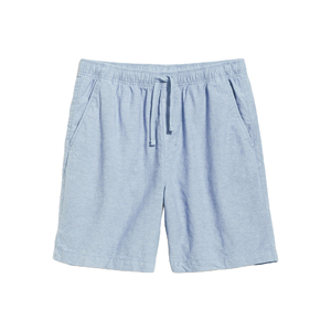 Bermudas informales Unisex de 100% algodón, pantalones cortos transpirables de secado rápido de alta calidad, lavado personalizado, patrón sólido, decoración de bolsillo de cintura media - Product Image 3