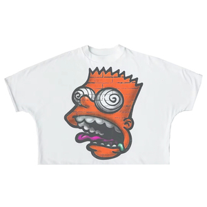 Streetwear personnalisé Dtg logo imprimé bord brut en détresse Vintage Boxy délavé à l'acide surdimensionné graphique appliques coton t-shirt pour hommes - Product Image 5