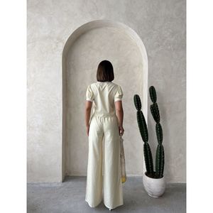 Chemisier rayé avec détails en dentelle, robes de cocktail élégantes - Product Image 2