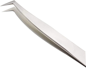 Pinzas de extensión de pestañas postizas de acero inoxidable negro Aplicadores de pestañas de precisión para extensiones y maquillaje - Product Image 3