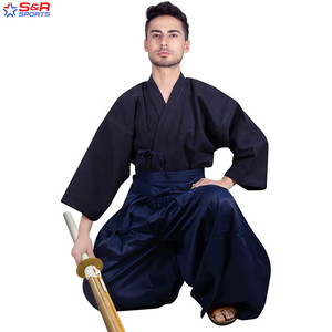 Kendo Hakama Aikido para hombre, disfraz de samurái japonés, uniforme de artes marciales de Judo, uniforme de Hakama - Product Image 5