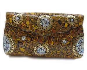 Lowellcraft.com BRC06688 Pochette à rabat en métal mosaïque multicolore - Product Image 1