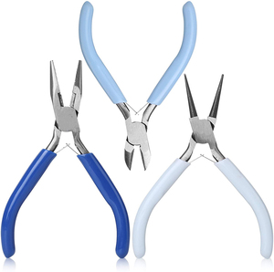 Custom Made Jewelry Making <b>Flat</b> <b>Nose</b> <b>Pliers</b> Box Joint Chain Bending Jewelry <b>Pliers</b> PVC Grip Handle <b>Nose</b> <b>Plier</b> - Product Image 3