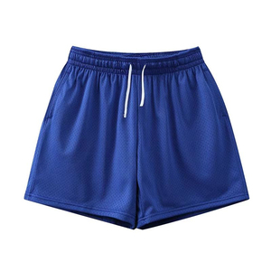 Meilleure vente Spandex Polyester usine directe Vintage basket Streetwear Shorts broderie impression personnalisée hommes maille Shorts - Product Image 5