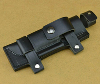 Sac à outils en cuir véritable fait main de haute qualité, étanche, avec sangle réglable, clip ceinture, pliable, finition cousue main