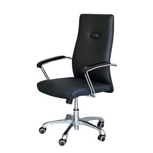 MFB011 Swivel Lift Office <b>Chair</b> Adjustable Height Faux Leather Upholstery Modern Design Aluminium PU Adjustable Headrest - Product Image 1