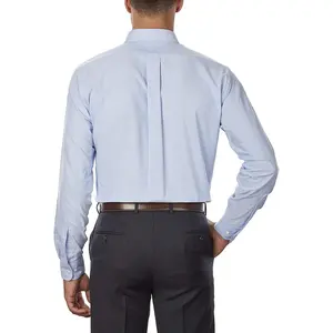 Camisa de Vestir para Hombre, Tejido Twill, 100% Algodón, Ecológica, Transpirable, Cuello con Botones, Diseño Liso, Colores Personalizables, OEM/ODM - Product Image 6