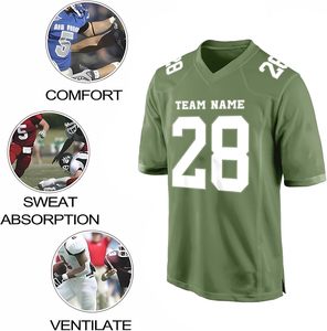 Maillot de Football Américain Personnalisable Respirant Dessins Sublimés Logos d'Équipe Noms de Joueurs Manches Courtes Imprimé Grande Taille - Product Image 3