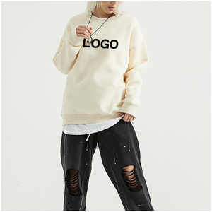 Sudadera de Forro Polar de Punto Extra Grande de 2 Piezas para Hombre, Venta al por Mayor, Logotipo Bordado Personalizado, Cuello Redondo, Estampado, Varios Colores, 100% - Product Image 3