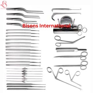 ชุดเครื่องมือผ่าตัดหู BISONS คุณภาพสูง ผลิตโดยผู้ผลิตชั้นนำ ใช้พลังงานด้วยมือ ประกอบด้วยเครื่องมือสแตนเลส 35 ชิ้น ได้รับการรับรองมาตรฐาน CE - Product Image 3