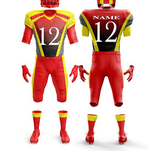 Kit de fútbol americano personalizado de alta calidad, nuevo diseño, uniforme transpirable Reversible con juego de impresión personalizado de alto estilo - Product Image 6