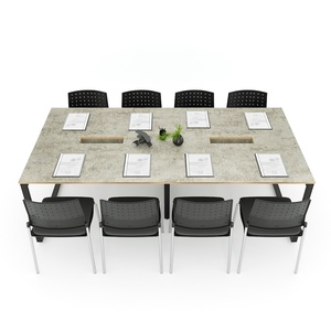 Ministral Contemporary 240x120cm Rectangular Plywood Conference <b>Table</b> <b>Office</b> & School Furniture Adjustable Features for Hotels - Product Image 2