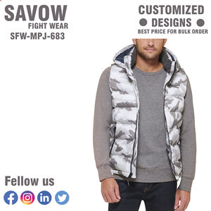 Veste coupe-vent décontractée d'hiver pour hommes, vêtements d'extérieur en toile respirante avec fermeture à glissière, gilets et gilets design à la mode - Product Image 6