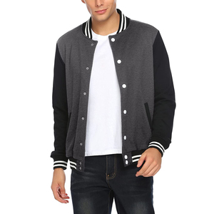 Venta al por mayor de chaqueta de béisbol Streetwear para hombres y mujeres personalizado Varsity Letterman Bomber estilo Stand bordado Logo OEM ODM moda - Product Image 5