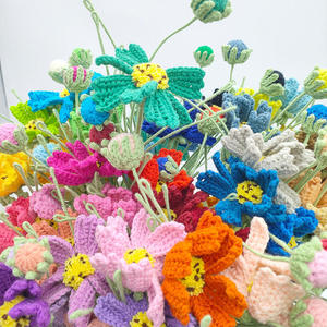 Fleur artificielle tricotée à la main en crochet de type Gesang pour décoration de fond, accessoires de photographie, décoration intérieure et bouquet de mariée - Product Image 4