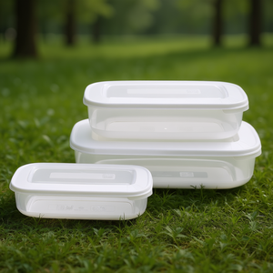 Juego de recipientes para alimentos 3 piezas (930 ml, 1,9 y 3,0 litros) FAMILY FOOD Blanco 9040572112 - Product Image 3