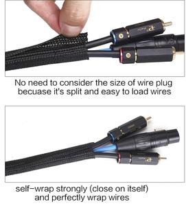 Alex Tech 10ft - 1/2 inch Cord Protector Wire Loom Tubing <b>Cable</b> Sleeve Split Sleeving For <b>USB</b> <b>Cable</b> Power Cord Audio Video <b>Cable</b> - Product Image 3