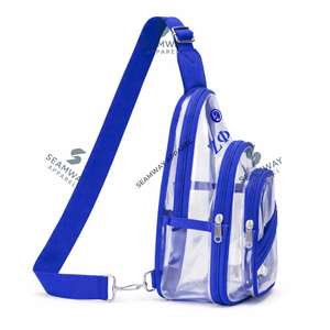 Bolso Bandolera Transparente Zeta Phi Beta, Bolso Bandolera de PVC Transparente, Aprobado para Seguridad, Ajustable, para Viajes - Product Image 2
