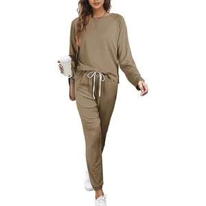 Ensemble de survêtement pour femmes personnalisé, en molleton de haute qualité, 100% coton, séchage rapide, respirant, écologique - Product Image 6