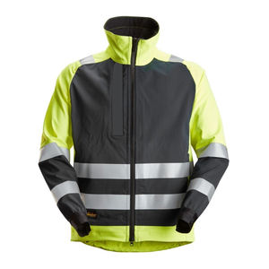 OEM Custom Logo Men's <b>Hi</b> <b>Vis</b> High Visibility Softshell Work <b>Jackets</b> Construction Reflective Safety <b>Jacket</b> - Product Image 5