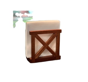 ที่ใส่ผ้าเช็ดปากสำหรับตกแต่งบ้านที่วางผ้าเช็ดปากทำจากไม้สำหรับคาเฟ่รีสอร์ท - Product Image 1