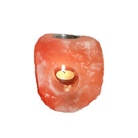 Brûleur d'huiles essentielles en sel de l'Himalaya, petite grotte, aromathérapie naturelle, lumière thérapeutique, massage corporel, sel Numkyne EPISURG 5x6 pouces double