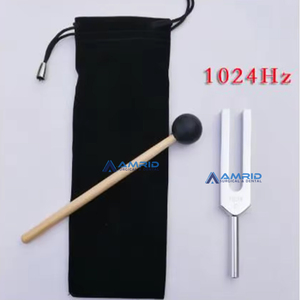 Juego de diapasones médicos 256Hz y 1024Hz-Estándar internacional con alimentación de martillo, aluminio y tela - Product Image 3
