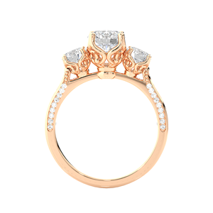 Bague pour femme en or massif personnalisée, article charmant, bijoux en diamant, bagues de mariage en or 10k 14k 18k, bijoux en moissanite - Product Image 3