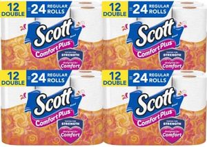 Scott 1100 Antibacterial Jumbo Roll Bath <b>Tissue</b> 36-Roll Bonus Pack Disposable Unscented Washable Soft <b>Toilet</b> Paper - Product Image 2