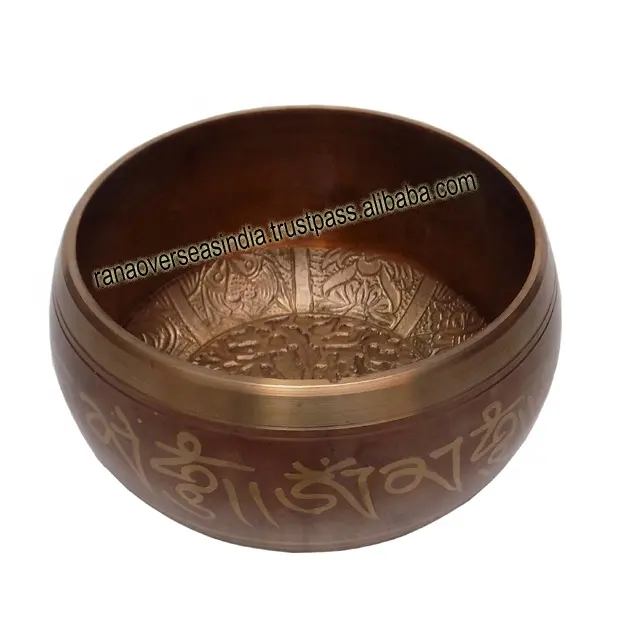 HIgh Quality Buddhist Singing Bowl In The Shape Of Round For Chakra Healing Stress Relief Meditation