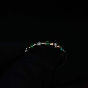 Bague en diamant de laboratoire de luxe EF couleur coupe ronde or Rose argent IGI SGL certifié bijoux fins pour les fiançailles - Product Image 3