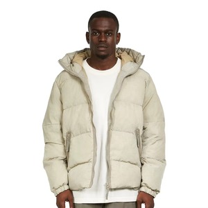 New Trendy Winter High Street Lightweight Black Men's Hooded <b>Padded</b> Puffer <b>Jacket</b> with Front Logo <b>Waterproof</b> & Breathable - Product Image 2