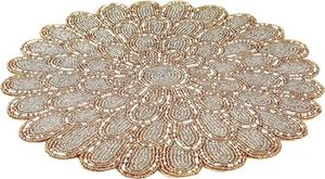 Napperon en perles de verre à thème idéal pour les fêtes et autres fonctions Vaisselle Design décoratif Napperon arrondi Design - Product Image 3