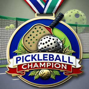 Medallas de Pickleball de aluminio recubiertas de metal duradero para premios de liga local Precios directos del fabricante - Product Image 5