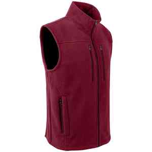 Custom Soft Fleece Waistcoat For Men With Embroidered Logo <b>Outdoor</b> Sleeveless <b>Vest</b> For Winter Hiking And Promotional Use - Product Image 5
