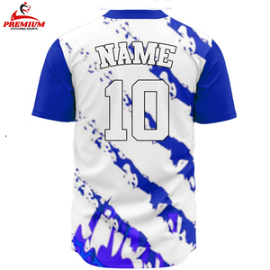 เสื้อเบสบอลและซอฟต์บอลผ้าโพลีเอสเตอร์เสื้อเจอร์ซีย์ระบายอากาศได้ดี100% ออกแบบได้ตามต้องการ - Product Image 2
