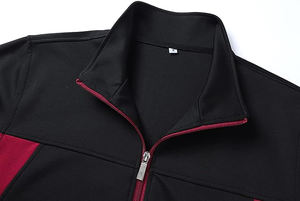 Survêtement à capuche rouge et noir pas cher en gros, Pakistan, motifs entièrement personnalisés, hiver, XL, short de sport 100% coton - Product Image 3